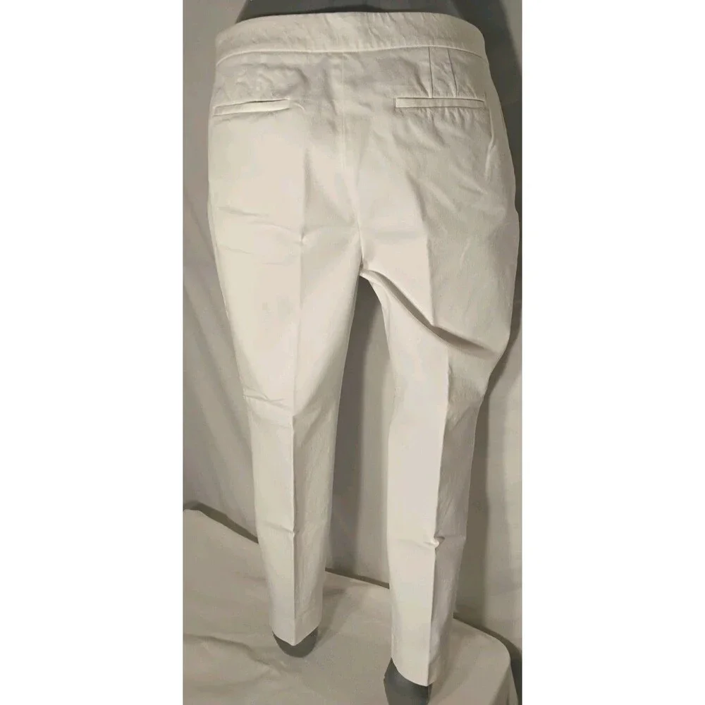 Talbots Women's Chatam Ankle Pants  With  Side Zipper Flat Front Size 14 Petite